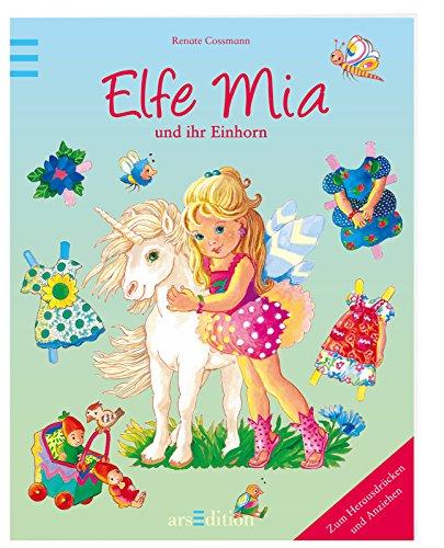 Elfe Mia und ihr Einhorn (Anziehpuppen)