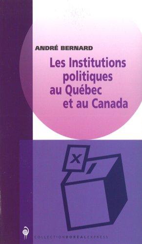 Institutions politique au Québec..