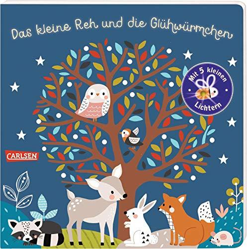 Das kleine Reh und die Glühwürmchen: Tiergeschichte mit 5 Lichtern - ab 2 Jahren