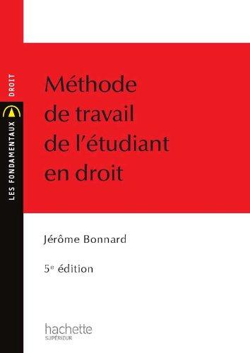 Méthodes de travail de l'étudiant en droit