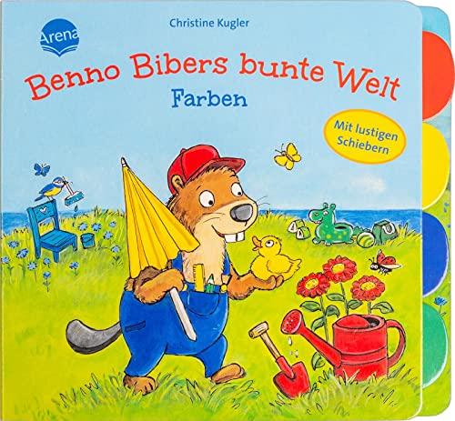 Benno Bibers bunte Welt. Farben: Pappbilderbuch ab 18 Monaten mit Verwandelschiebern und Register