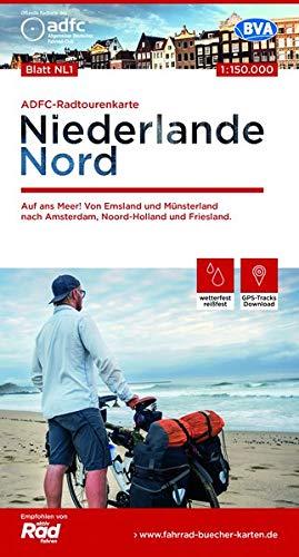 ADFC-Radtourenkarte NL 1 Niederlande Nord, 1:150.000, reiß- und wetterfest, GPS-Tracks Download: Auf ans Meer! Von Emsland und Münsterland nach ... und Friesland (ADFC-Radtourenkarte 1:150000)