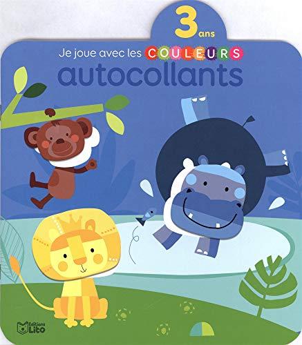 Je joue avec les couleurs, autocollants : les animaux sauvages : 3 ans