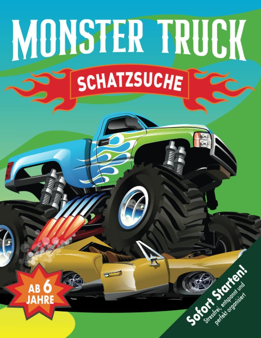 Auto Monstertruck Schatzsuche Kindergeburtstag ab 6 Jahren: Erlebt bei dieser Monster Truck Schnitzeljagd ein Abenteuer mit Vollgas! Kreative Umsetzung. Sofort startklar! (Bravo Schatzsuche)