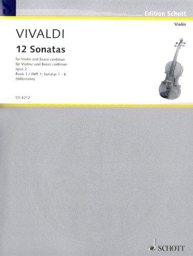 12 Sonaten 1 Op 2 (Nr 1-6). Violine, Basso Continuo