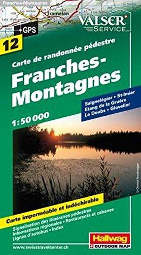 Wanderkarte Franches-Montagnes 1:50 000 (Hallwag Wanderkarten)