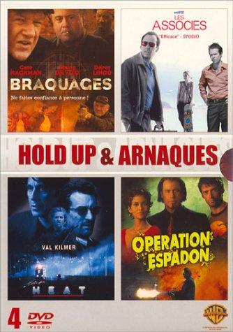 Coffret Hold Up &amp; arnaques 4 DVD : Braquages / Les associés / Heat / Opération Espadon