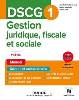 DSCG 1, gestion juridique, fiscale et sociale : manuel : 2022-2023