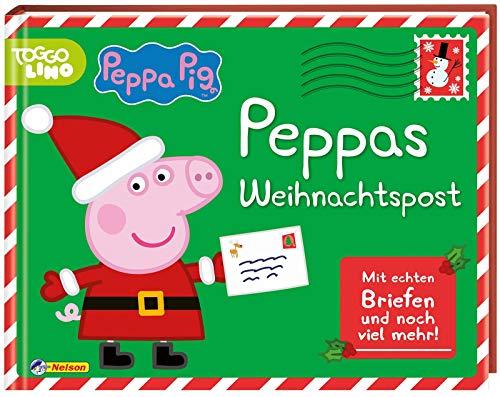 Peppa Pig: Peppas Weihnachtspost: mit Briefen, Mini-Adventskalender, Rezeptbüchlein, Aufklebern, Christbaum-Kugeln, Stickern