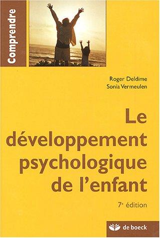 Le développement psychologique de l'enfant