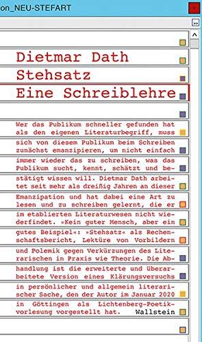 Stehsatz: Eine Schreiblehre