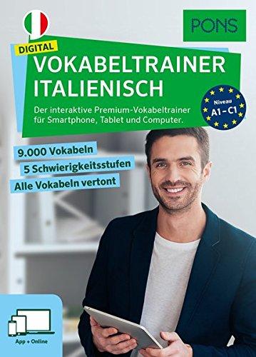 PONS Vokabeltrainer Italienisch: Der interaktive Premium-Vokabeltrainer für Smartphone, Tablet und Computer (Produktcode ohne Datenträger)