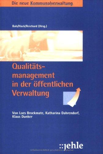 Qualitätsmanagement in der öffentlichen Verwaltung