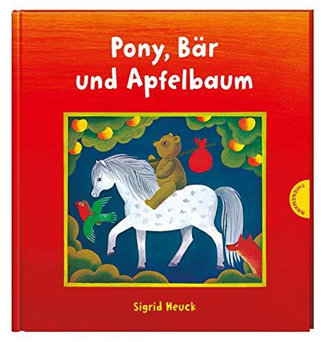 Pony, Bär und Apfelbaum