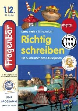 Fragenbär - Richtig schreiben: 1./2. Klasse - Die Suche nach den Glückspilzen