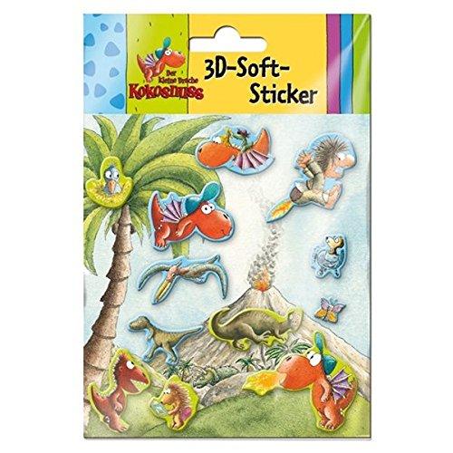 Der kleine Drache Kokosnuss - 3D-Soft-Sticker: 12 tlg. Set