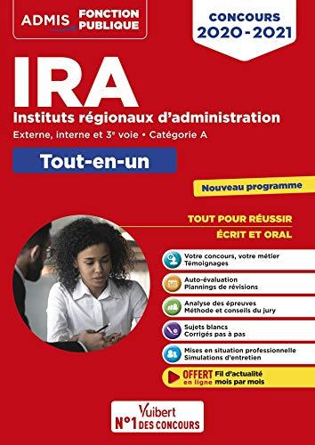 IRA, instituts régionaux d'administration : externe, interne et 3e voie, catégorie A : tout-en-un, concours 2020-2021, nouveau programme