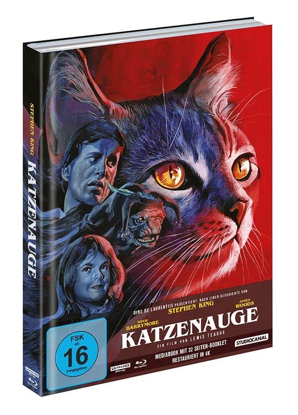 Stephen King Katzenauge - Exklusiv 4K UHD + Blu-ray Limited Mediabook Edition (2000 Stk. Dolby Vision, Uncut) (Artwork von Timo Wuerz)