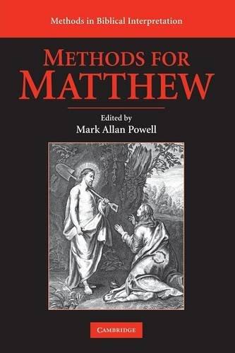 Methods for Matthew (Methods in Biblical Interpretation)