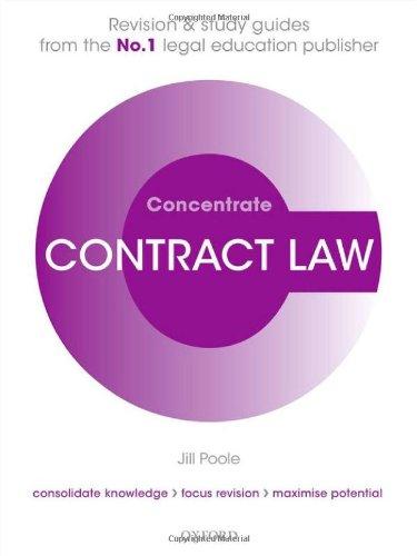 Contract Law Concentrate (Check Info and Delete This Occurrence: -C Conc -T Concentrat)