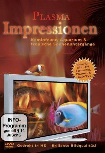 Plasma Impressionen - Kaminfeuer, Aquarium & tropische Sonnenuntergänge