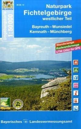 Topographische Sonderkarten Bayern. Sonderblattschnitte auf der Grundlage der amtlichen topographischen Karten, meist grössere Kartenformate mit ... Radwanderwege, UTM-Gitter für GPS (UK 50-12)