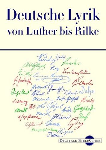 Digitale Bibliothek 75: Deutsche Lyrik von Luther bis Rilke