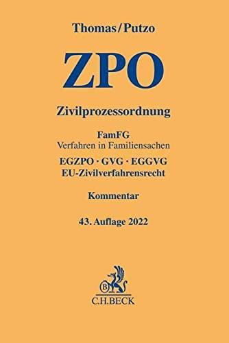 Zivilprozessordnung: FamFG Verfahren in Familiensachen, EGZPO, GVG, EGGVG, EU-Zivilverfahrensrecht (Gelbe Erläuterungsbücher)