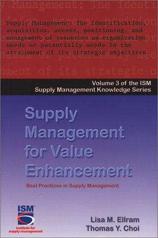 The Supply Management Value Enhancement (Ism Knowledge Series)