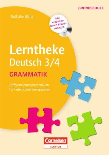 Grammatik 3/4: Differenzierungsmaterial für heterogene Lerngruppen. Kopiervorlagen mit CD-ROM