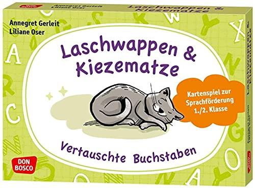 Laschwappen und Kiezematze. Vertauschte Buchstaben: Kartenspiel zur Sprachförderung 1./2. Klasse. Wahrnehmung und Konzentration trainieren. Ideal für ... Spiel (Lernspiele für Grundschüler)