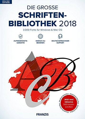 FRANZIS Die große Schriftenbibliothek (2018) für Windows & Mac OS Software