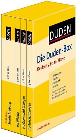 Die Duden-Box Deutsch 5. bis 10. Klasse: Schülerduden - Diktate - Grammatik - Aufsatz