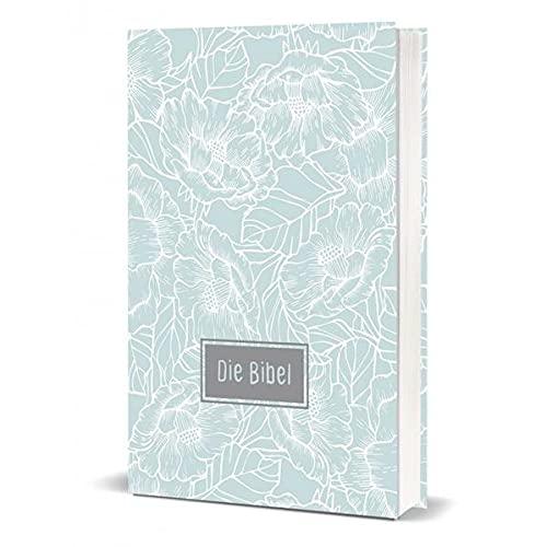 Die Bibel - größere Taschenbibel: Elberfelder Übersetzung 2003, Edition CSV-Hückeswagen, Hardcover, Motiv Blumen, Blindschnitt, mit Karten