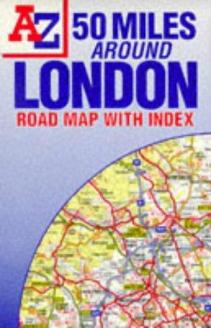 50 Miles Around London Road Map