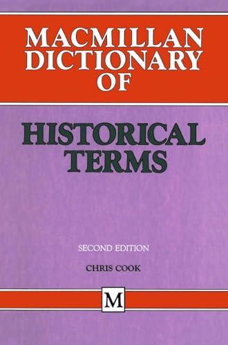 Dictionary of Historical Terms (Dictionary Series)