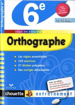 Orthographe 6e, 11-12 ans