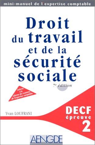 Droit du travail et de la sécurité sociale, DECF épreuve n° 2