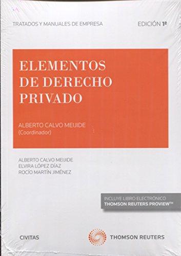 ELEMENTOS DE DERECHO PRIVADO (Tratados y Manuales de Empresa)