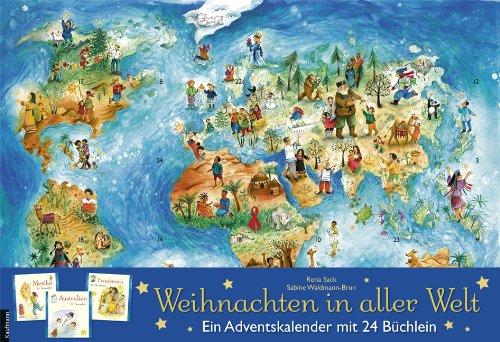 Weihnachten in aller Welt: Adventskalender mit 24 Büchern