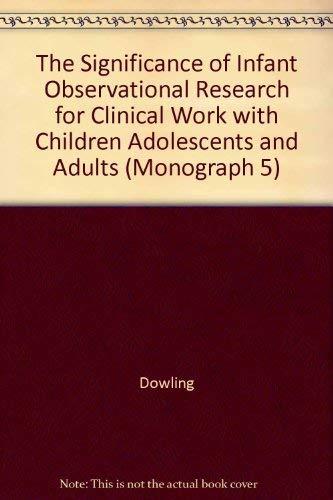 The Significance of Infant Observational Research for Clinical Work With Children, Adolescents and Adults (Monograph 5)