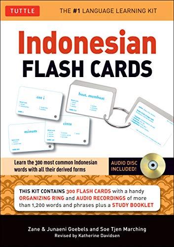 Indonesian Flash Cards: Learn the 300 most common Indonesian words with all their derived forms (Audio CD Included) (Tuttle Flash Cards)