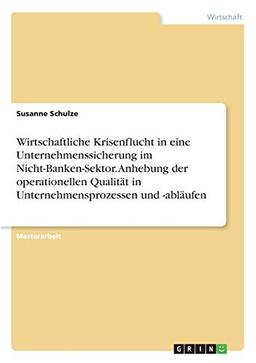 Wirtschaftliche Krisenflucht in eine Unternehmenssicherung im Nicht-Banken-Sektor. Anhebung der operationellen Qualität in Unternehmensprozessen und -abläufen