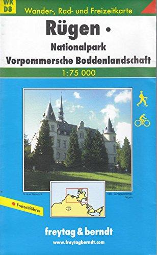 Rügen, Nationalpark Vorpommersche Boddenlandschaft. Wanderkarte. 1 : 75 000