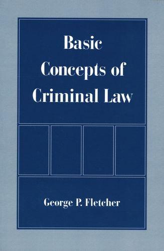 Basic Concepts of Criminal Law