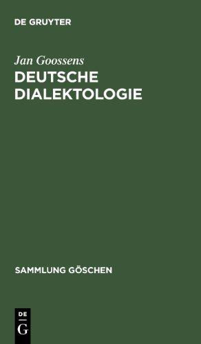 Deutsche Dialektologie. (Sammlung Gaschen)