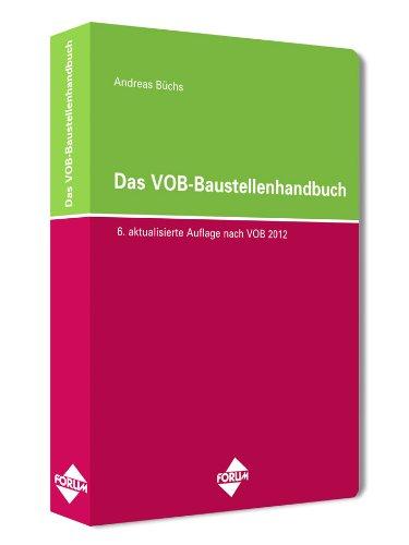 Das VOB-Baustellenhandbuch