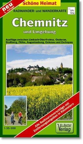 Doktor Barthel Wander- und Radwanderkarten, Wander- und Radwanderkarte Chemnitz und Umgebung: Ausflüge zwischen Limbach-Oberfrohna, Oederan, Flöha, Augustusburg, Gelenau und Zschopau