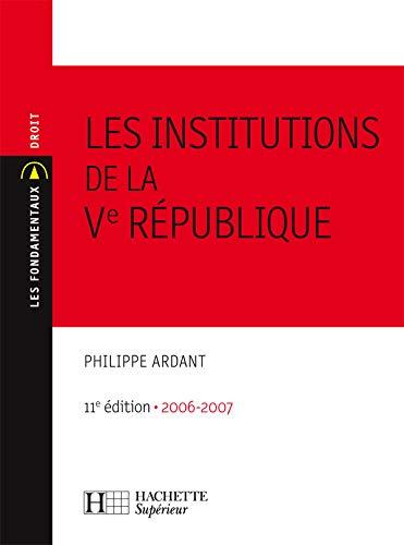 Les institutions de la Ve République