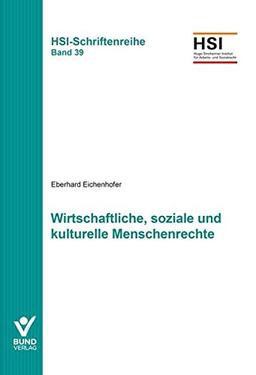 Wirtschaftliche, soziale und kulturelle Menschenrechte: HSI-Schriftenreihe Bd. 39